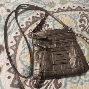 Nicole Miller Little Metallic Grey Purse 🩶
